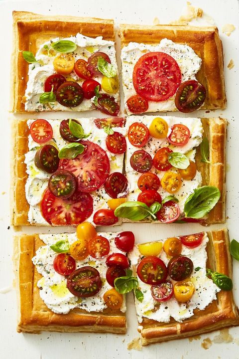 herbed ricotta and fresh tomato tart   summer dinner recipes