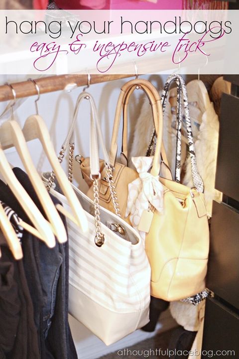 Closet Organizer Ideas - Purses