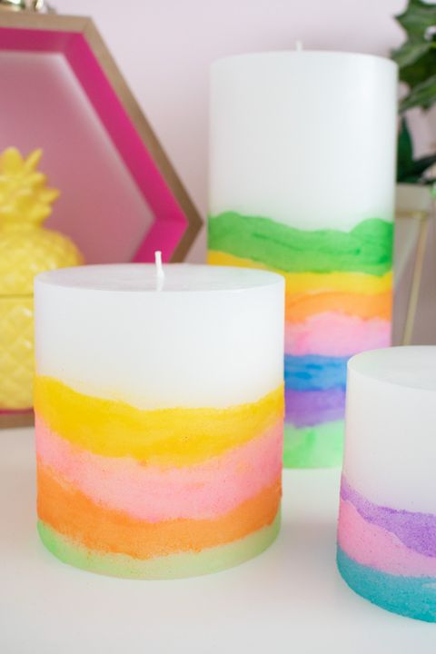 sand art candles   summer crafts