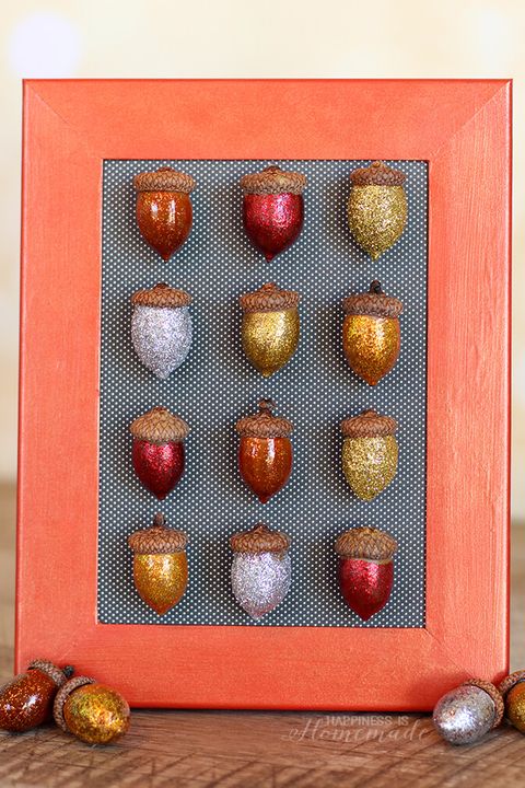 fall crafts acorn art