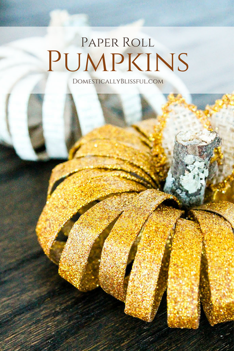 Fall Crafts Paper Roll Pumpkins