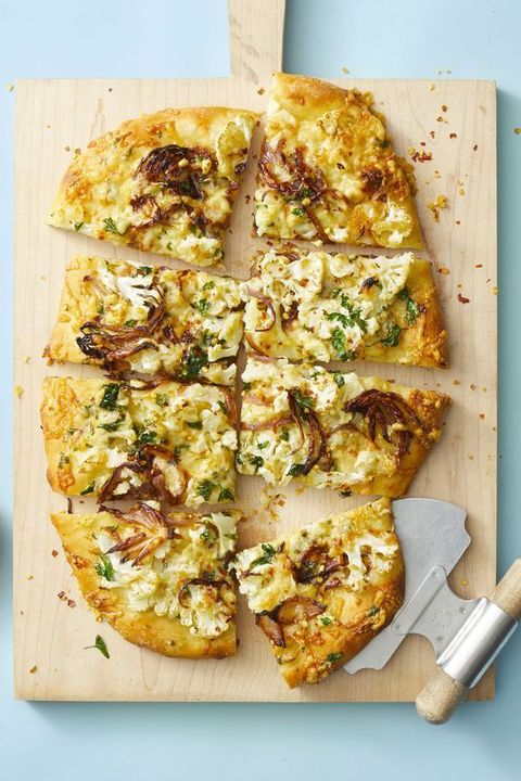 roasted cauliflower pizza